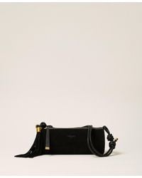 Twinset - Suede Cylinder Bag With Tassel - Lyst