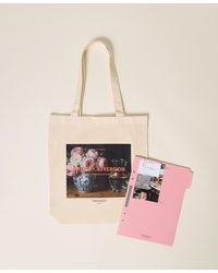 Twinset - Twill Tote Bag With Print - Lyst