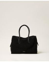 Twinset - Faux Fur Bowler Bag - Lyst