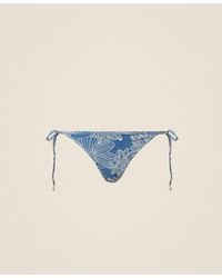 Twinset - Jacquard Bikini Thong With Pearls - Lyst