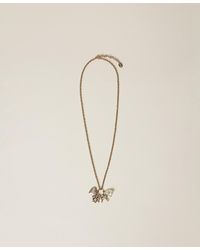 Twinset - Necklace With Charms And Pearl - Lyst