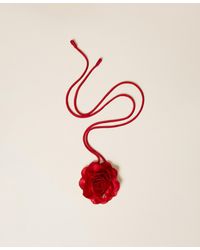 Twinset - Choker With Satin Flower - Lyst
