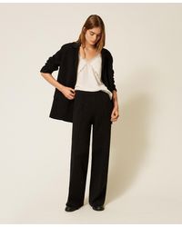 Twinset - Knit Trousers With Sequins - Lyst