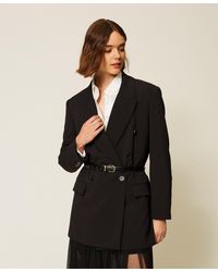 Twinset - Cady Blazer With Belt - Lyst