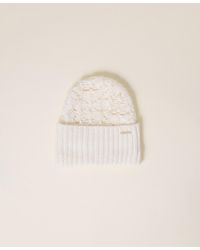 Twinset - Knit Beanie With Pearls - Lyst