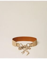 Twinset - Suede Belt With Rings - Lyst