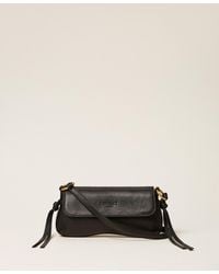 Twinset - Leather Shoulder Bag With Flap - Lyst