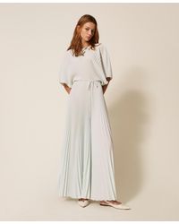 Twinset - Long Recycled Crêpe De Chine Dress - Lyst