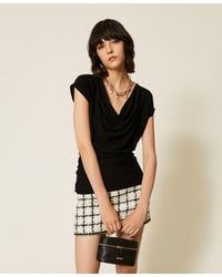 Twinset - Maxi Pull Avec Drapé - Lyst