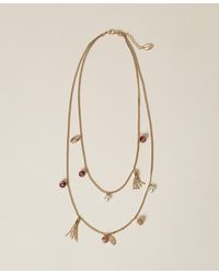 Twinset - Necklace With Pendants And Multicolour Stones - Lyst