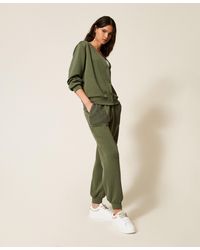 Twinset - Scuba Joggers With Crochet Detail - Lyst