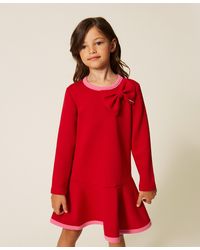 Twinset - Baby's Short Scuba Dress With Bow, Two-Tone /Azalea - Lyst