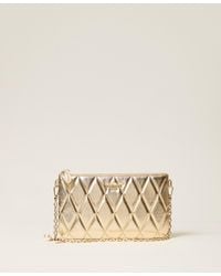 Twinset - Mini Quilted Bag With Logo - Lyst