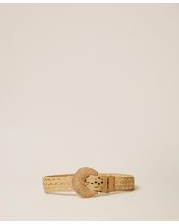 Twinset - Crochet Faux Raffia Belt - Lyst