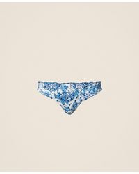 Twinset - Brazilian Bikini Bottoms With Embroidery - Lyst