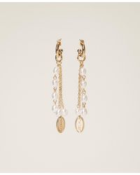 Twinset - Earrings With Pendants And Pearls - Lyst