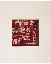 Twinset - Satin Foulard With Print - Lyst