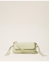 Twinset - Leather Shoulder Bag With Flap - Lyst