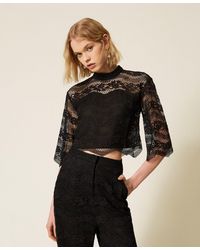 Twinset - Macramé Lace Blouse - Lyst