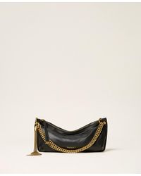 Twinset - Leather Hobo Bag With Tassel - Lyst