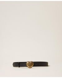 Twinset - Leather Belt With Heart - Lyst