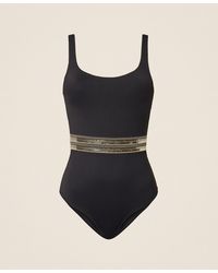 Twinset - One-Piece Swimsuit With Sequin Embroidery - Lyst