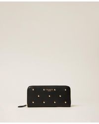 Twinset - Zip Around Wallet With Studs - Lyst