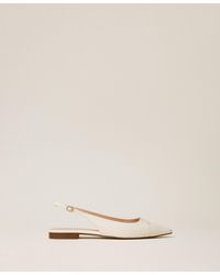 Twinset - Leather Sling Back Ballet Flats - Lyst