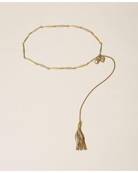Twinset - Chain Belt With Tassel Pendant - Lyst