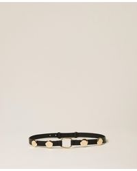 Twinset - Cinturón Con Anillas Y Tachuelas - Lyst