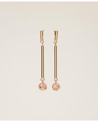 Twinset - Earrings With Stones And Logo - Lyst