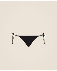 Twinset - Bikini Thong With Laces And Logo - Lyst