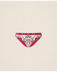 Twinset - Bikini Bottom With Foulard Print - Lyst