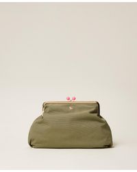 Twinset - Myfo Maxi Canvas Clutch - Lyst