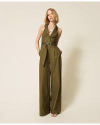 Twinset - Long Poplin Jumpsuit - Lyst