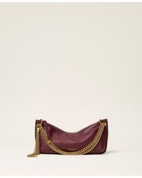 Twinset - Leather Hobo Bag With Tassel - Lyst
