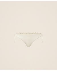 Twinset - Bikini Thong With Crochet Detail - Lyst