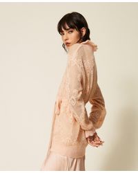 Twinset - Jacquard Alpaca Blend Maxi Jumper - Lyst