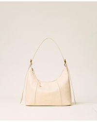 Twinset - Adjustable Leather Hobo Bag, "Parchment" - Lyst