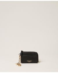Twinset - Card Holder With Charms And Logo - Lyst