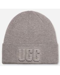 UGG - ® 3d Graphic Logo Beanie Wool Blend Hats - Lyst