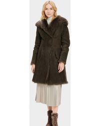 UGG Vanesa Toscana Shearling Coat - Groen
