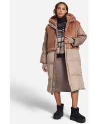 UGG - ® Keeley Convertible Puffer Jacket Faux Fur - Lyst