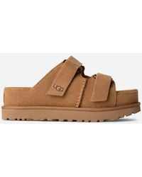 UGG - Goldenstar Hi Slide Suede Sandals - Lyst