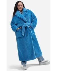 UGG - ® Alesandra Faux Fur Wrap Coat - Lyst