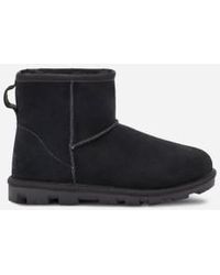 UGG - Botte Essential Mini en cuir pour femme | UE in Black, Taille 36 - Lyst