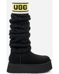 UGG - ® Classic Sweater Letter Tall Knit Classic Boots - Lyst