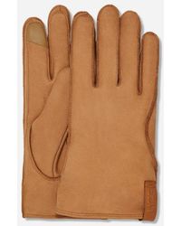 UGG - ® Leather Clamshell Logo Glove - Lyst