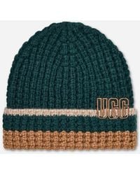 UGG - Waffle Stripe Beanie - Lyst