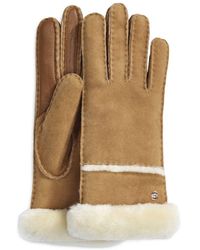 UGG - Seamed Tech Gants pour in Brown, Taille S, Shearling - Lyst